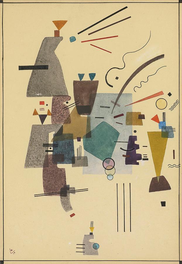 Abstract Painting - Gewarmtes Kuhl by Wassily Kandinsky