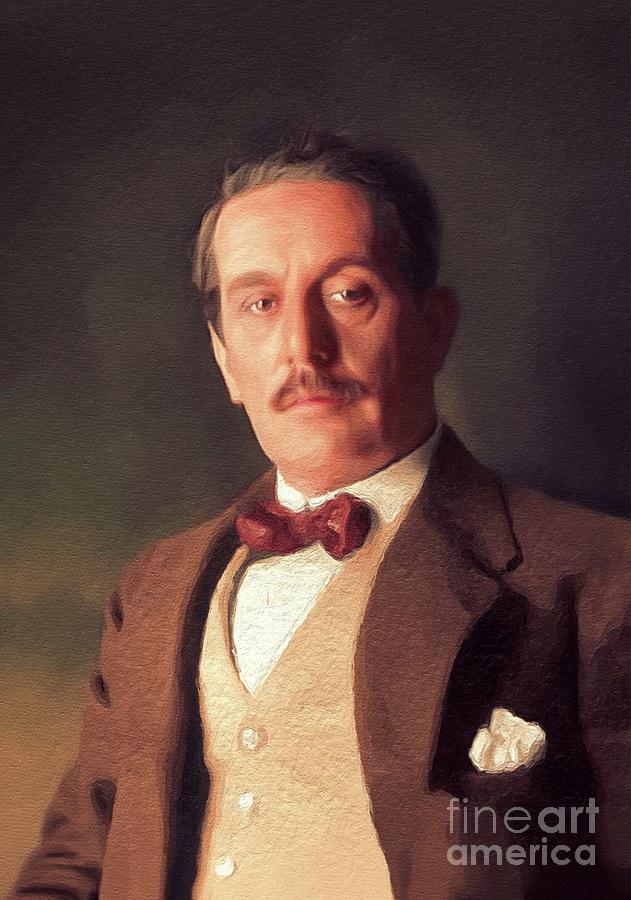 Giacomo Puccini, Famous Composer #1 Painting by Esoterica Art Agency