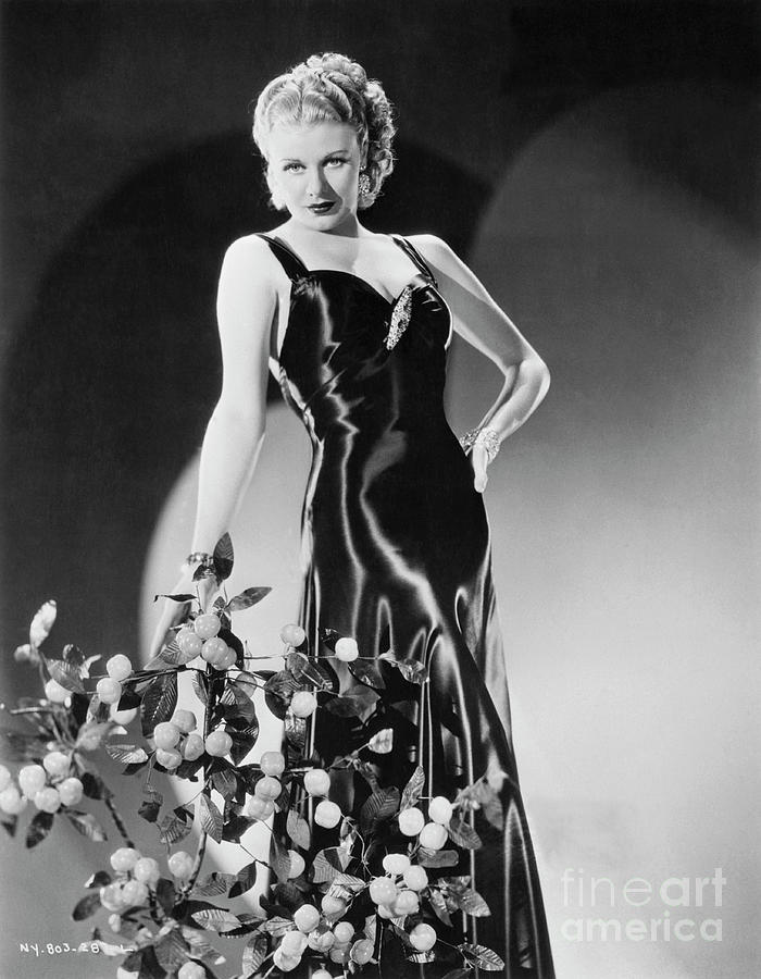 Ginger Rogers Wearing An Evening Gown #1 Photograph by Bettmann