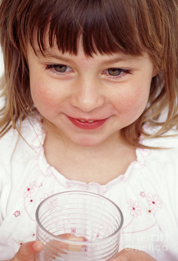 Girl Drinking Photograph By Paul Whitehill Science Photo Library Pixels