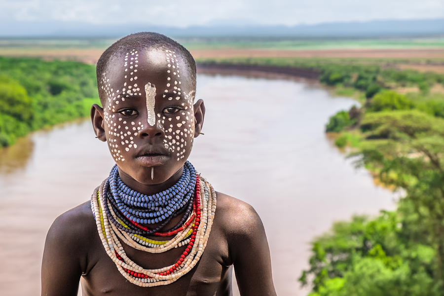 Girl Of The Kara Tribe #1 Photograph by Ludwig Riml