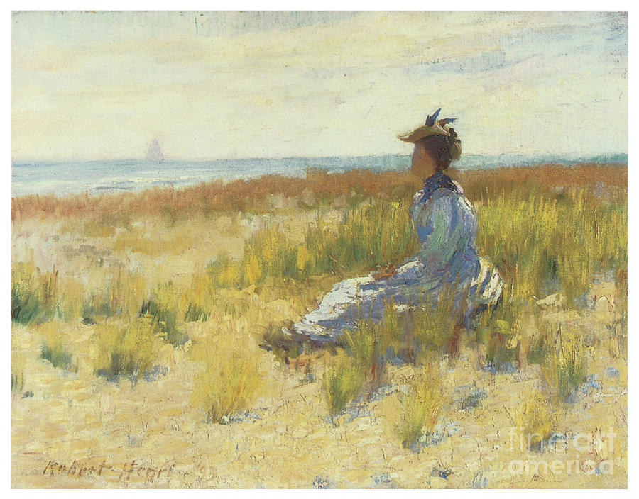 Girl Seated by the Sea by ROBERT HENRI Girl Seated by the Sea by ROBERT HENRI