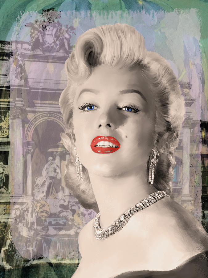 Marilyn Monroe Painting - Girls Best Friend #1 by Jerry Michaels