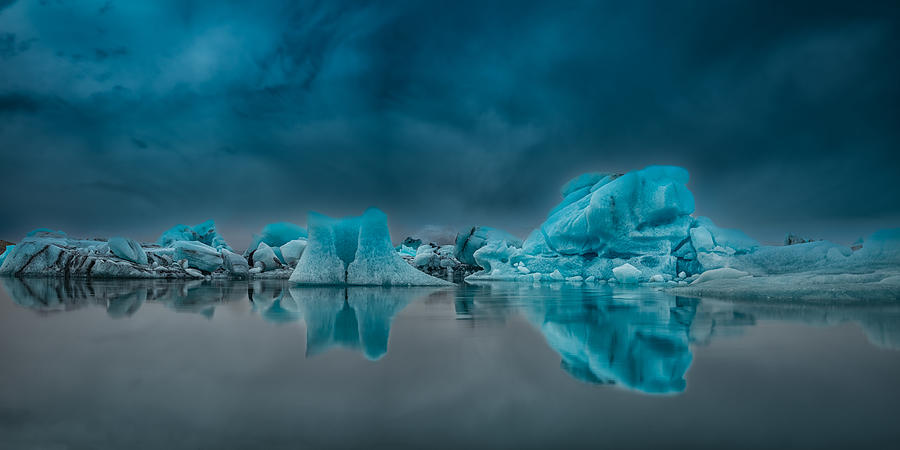 Landscape Photograph - Glacier Lagoon #1 by Sunny Ding