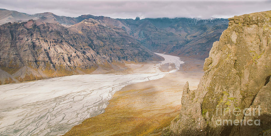 Glacier seen from the top of the mountain. #1 Photograph by Joaquin Corbalan