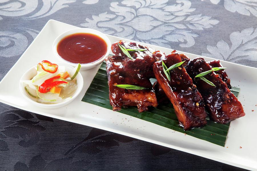 Glazed Pork Ribs bali, Indonesia #1 Photograph by Giannis Agelou