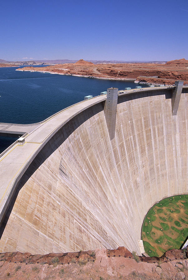 Glen Canyon Dam On Lake Powell Photograph by Roberto Soncin Gerometta