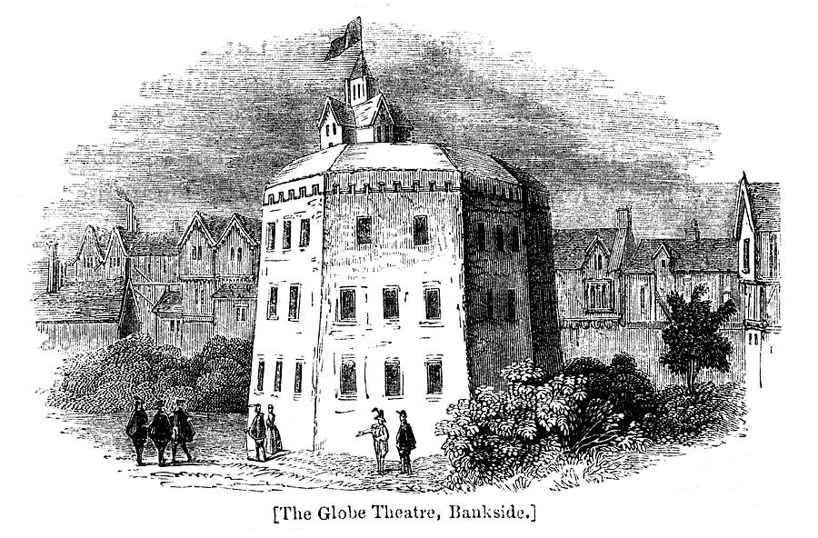 Globe Theatre, Bankside, Southwark #1 Drawing by Print Collector