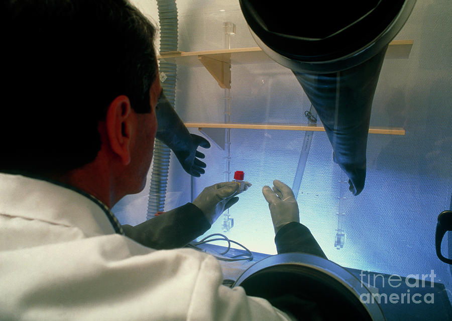 Glovebox Being Used To Handle Radioactive Liquid #1 Photograph by Pascal Goetgheluck/science Photo Library