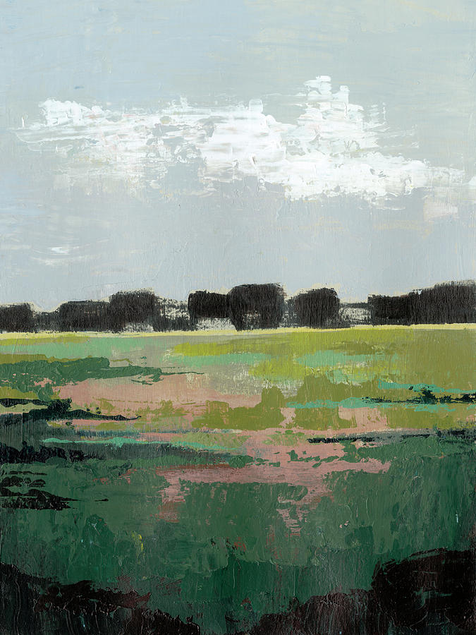 Landscape Painting - Glowing Pasture I #1 by Grace Popp