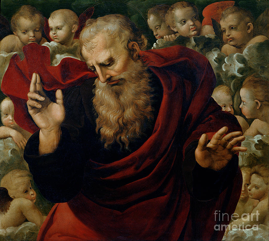 God The Father Blessing Painting by Raphael - Fine Art America