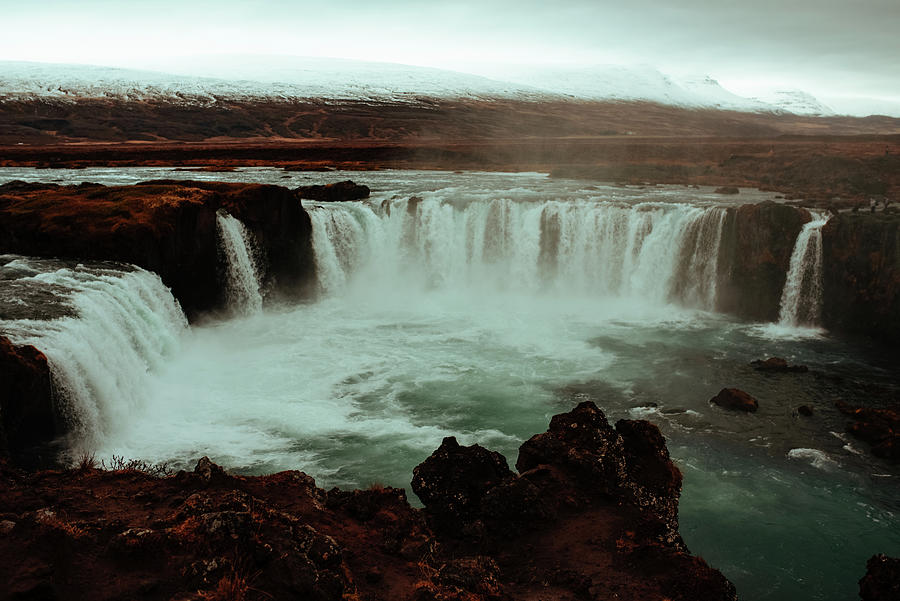 Godafoss Waterfall, Akureyri, Eyjafjardarsysla, Iceland Digital Art by ...