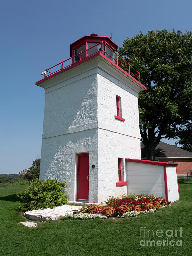Light Station Photograph - Goderich Lighthouse on Lake Huron Ontario #1 by Louise Heusinkveld
