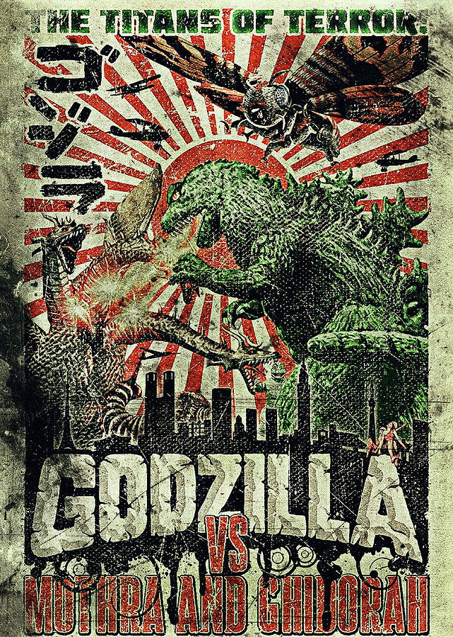 Godzilla Retro Poster