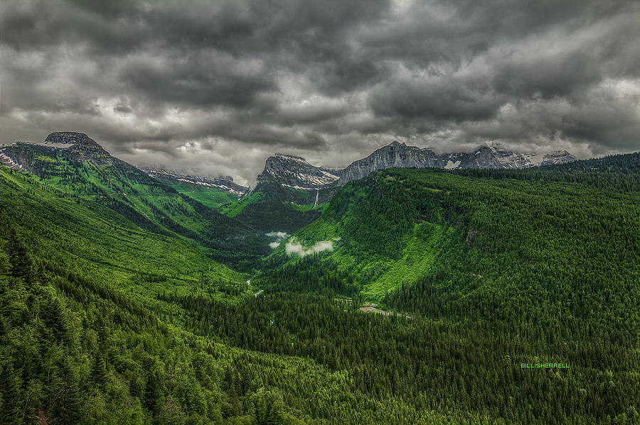 Glacier National Park Photograph - Going Green #1 by Bill Sherrell
