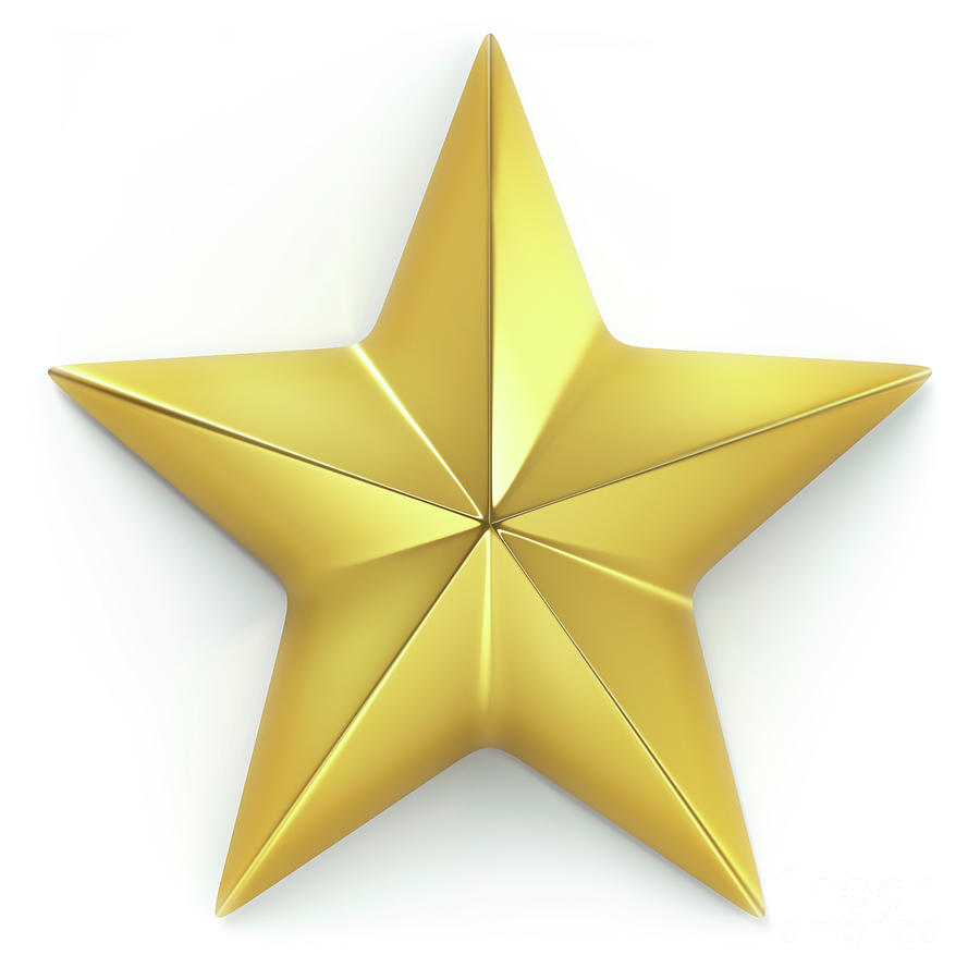 Gold Star #1 Photograph by Ktsdesign/science Photo Library