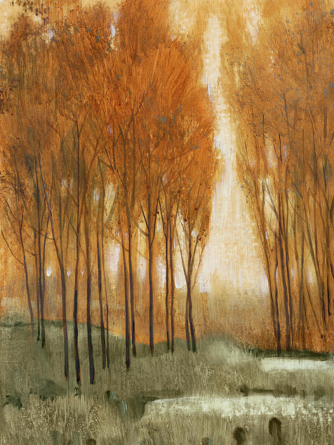 Landscape Painting - Golden Forest II #1 by Tim Otoole