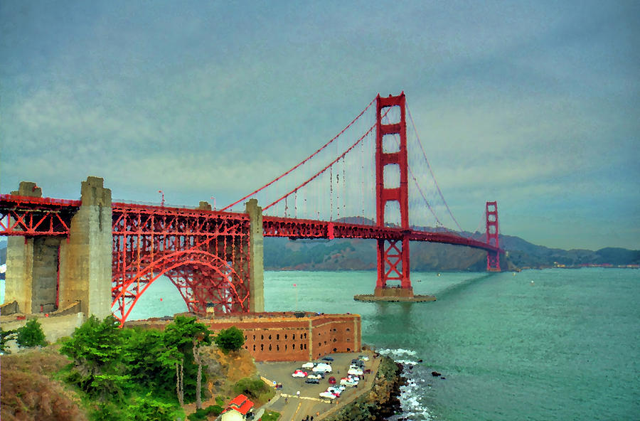 Golden Gate Bridge Painting Digital Art By Craig Fildes Fine Art America   1 Golden Gate Bridge Painting Craig Fildes 