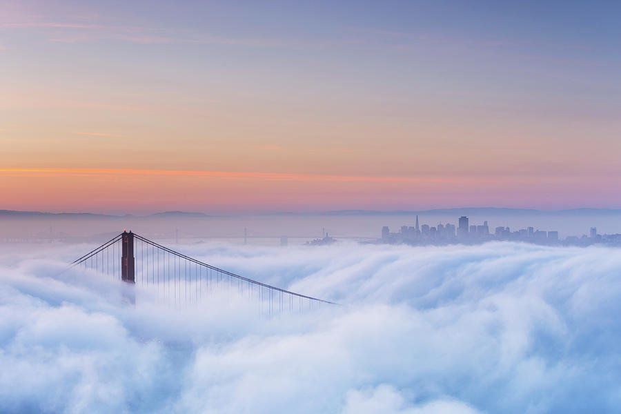 Golden Gate Fog #1 Photograph by Dsafanda