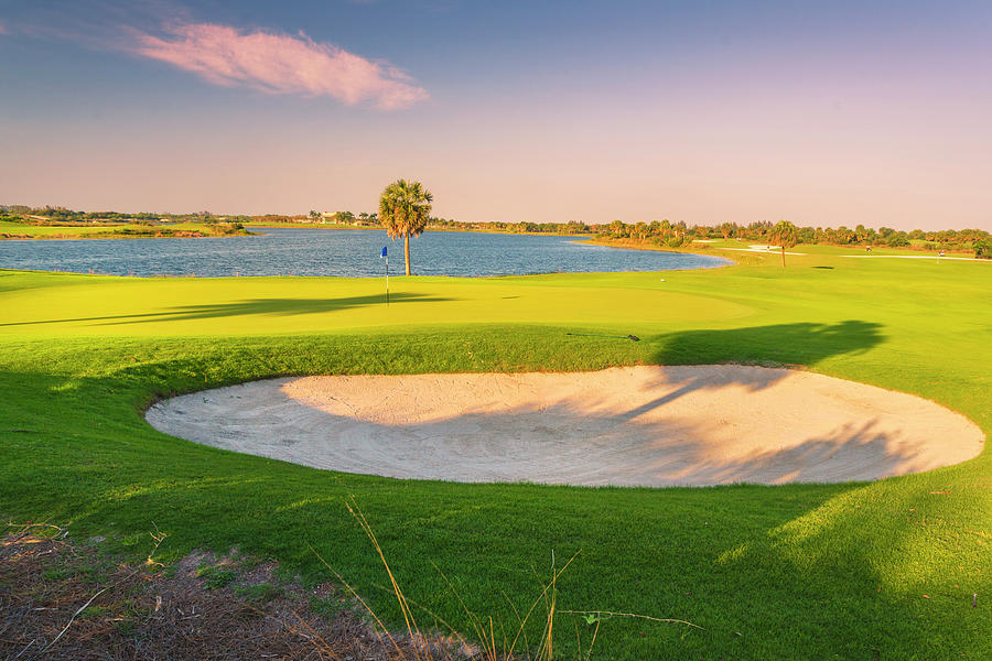 Golf Course In Boca Raton Florida #1 Digital Art by Laura Zeid