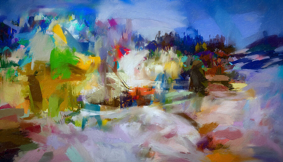 Good Vibes Of Spring By The Riverside  Mixed Media by Aleksandrs Drozdovs