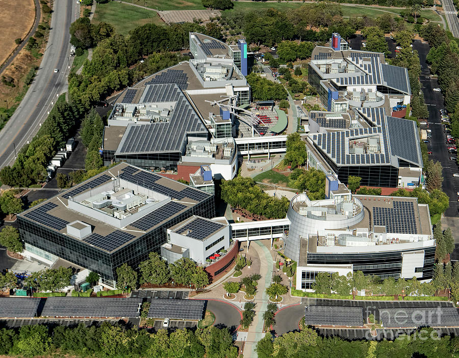 1 Googleplex Google Headquarters Aerial David Oppenheimer 