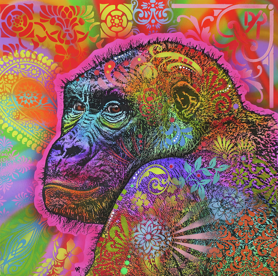 Monkey Mixed Media - Gorilla #1 by Dean Russo