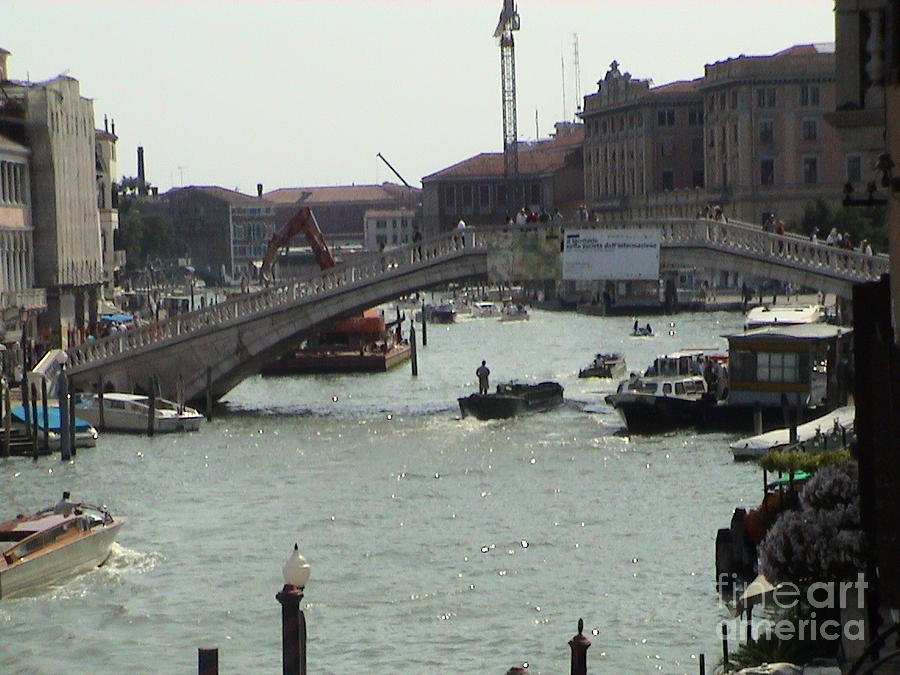 Grand Canal Venice Italy Panoramic View #1 Photograph by John Shiron