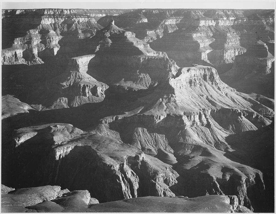 Grand Canyon National Park. Arizona 1933 - 1942 #1 Painting by Ansel Adams