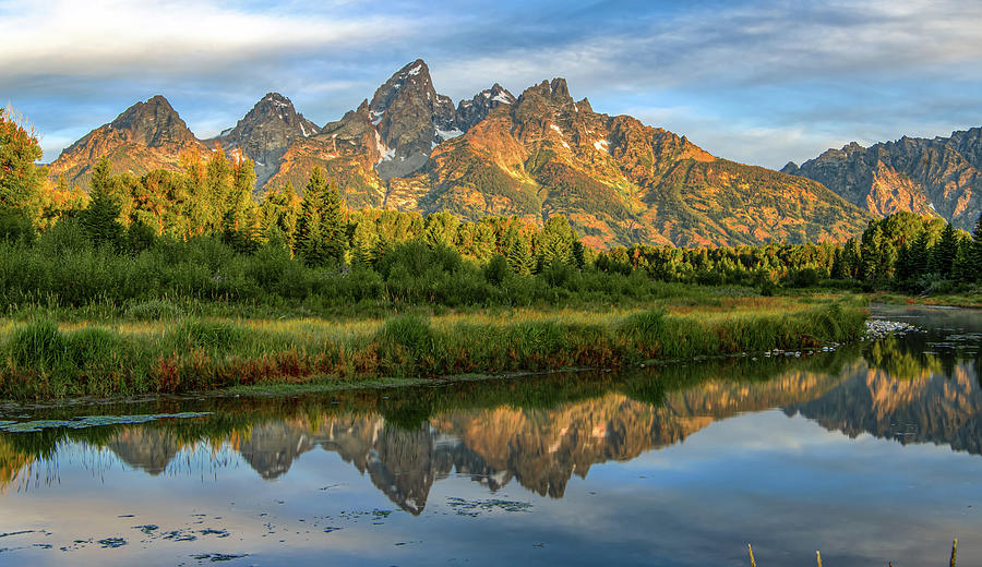 Grand Teton National Park And Mountain Reflections #1 Photograph by Alex Grichenko
