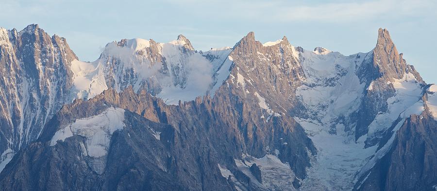 Grandes Jorasses Panorama #1 Photograph by Stephen Taylor