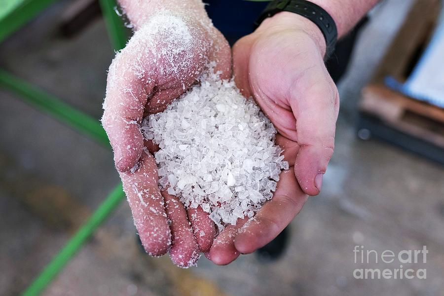 Granulated Plastic Produced At A Recycling Centre Photograph by Lewis