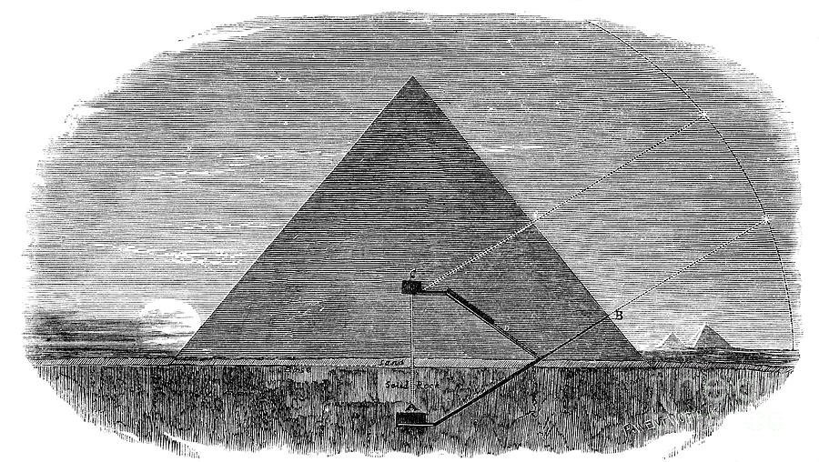 Great Pyramid Of Cheops At Giza #1 Drawing by Print Collector