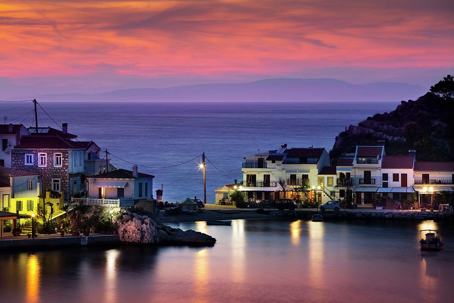 Greece, Aegean Islands, Samos Island, Aegean Sea, Greek Islands, Kokkari Village #1 Digital Art by Massimo Ripani