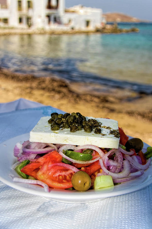 Greek Photograph - Greek Salad #1 by David Smith
