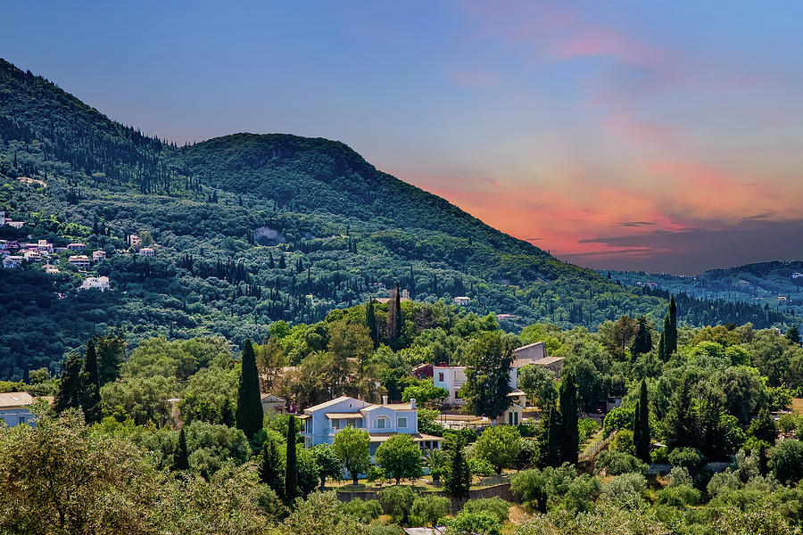 Greek Villas in Mountains #2 Photograph by Darryl Brooks