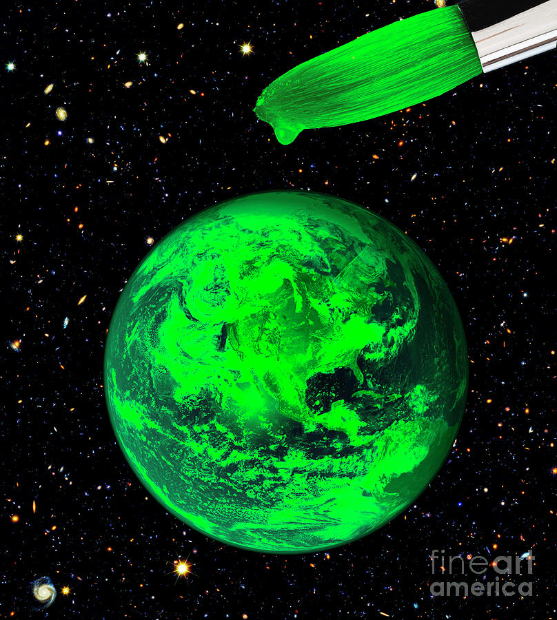 Green Earth #1 Photograph by Victor De Schwanberg/science Photo Library Green Earth #1 Photograph by Victor De Schwanberg/science Photo Library