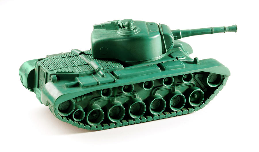 Transportation Drawing - Green Tank #1 by CSA Images