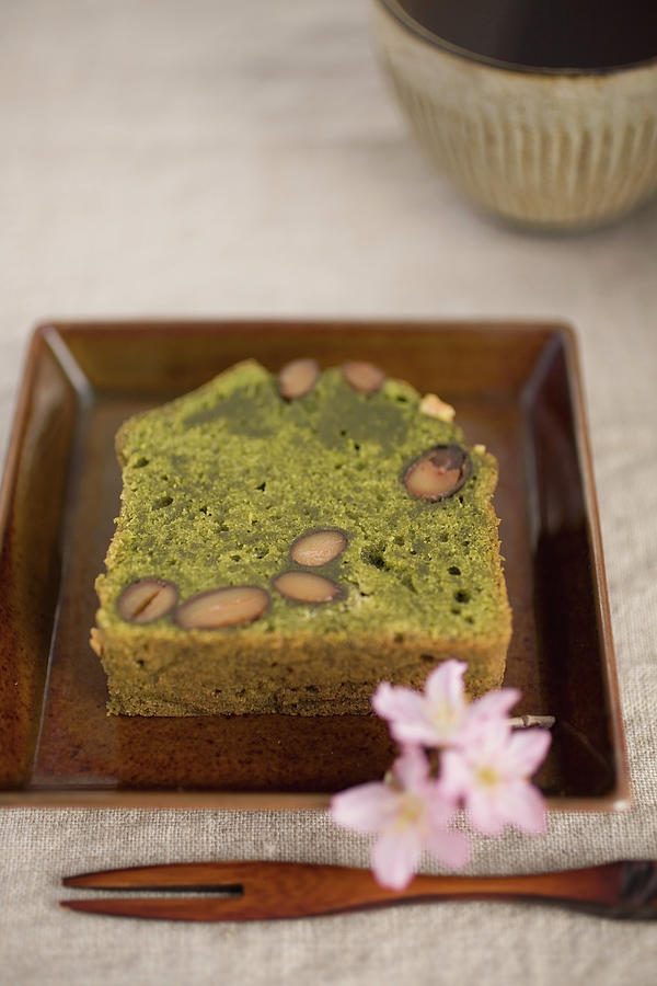 Green Tea And Black Bean Pound Cake #1 Photograph by Eriko Koga