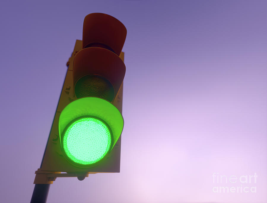 Green Traffic Light #1 Photograph by Ktsdesign/sciencephotolibrary