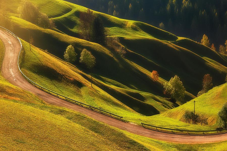 Mountain Photograph - Green Waves #1 by Martin Kucera