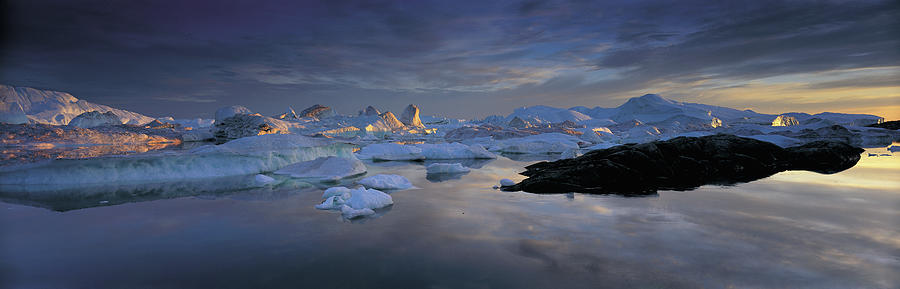 Greenland, Disko Bay, Icebergs #1 Photograph by Peter Adams