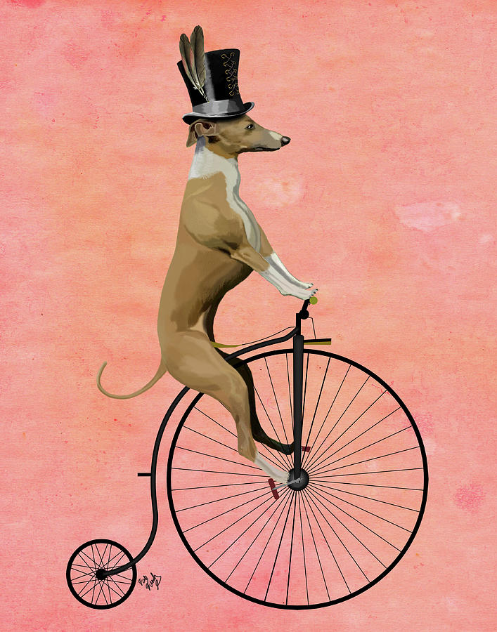 penny farthing painting