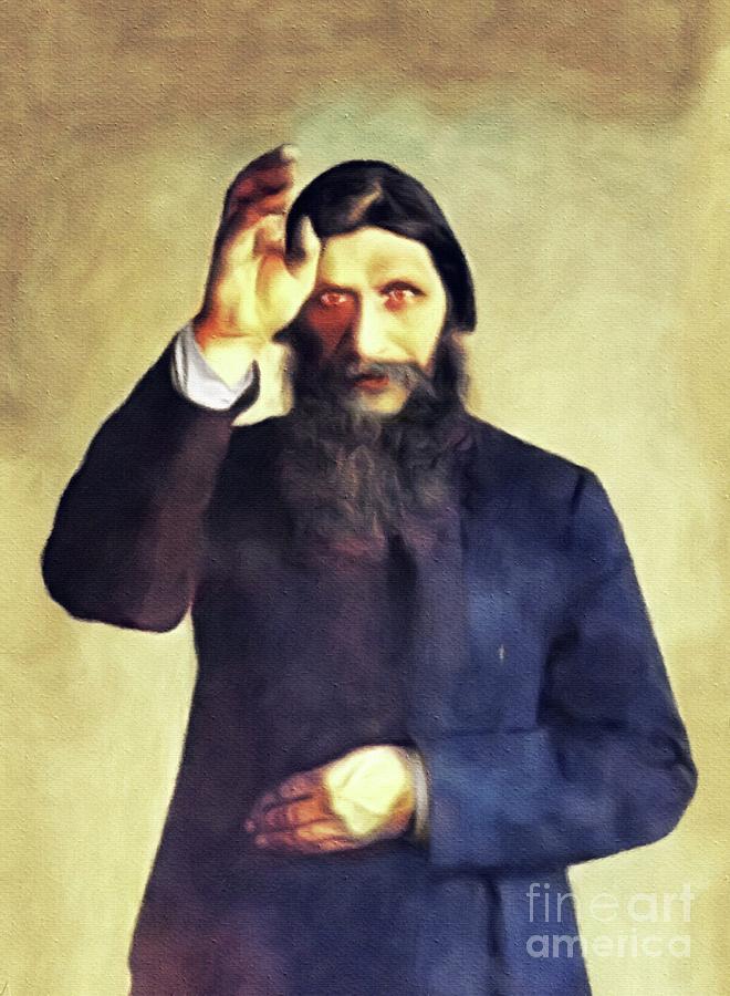 Vintage Painting - Grigori Rasputin #1 by Esoterica Art Agency