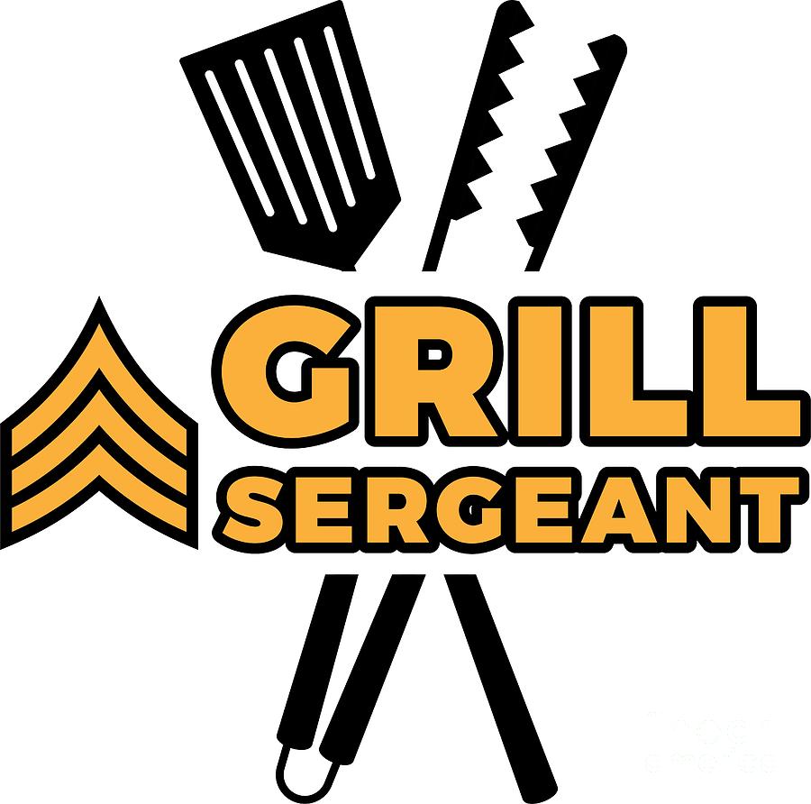 Summer Digital Art - Grill Sergeant Barbecue BBQ Grilling Meat #1 by Mister Tee
