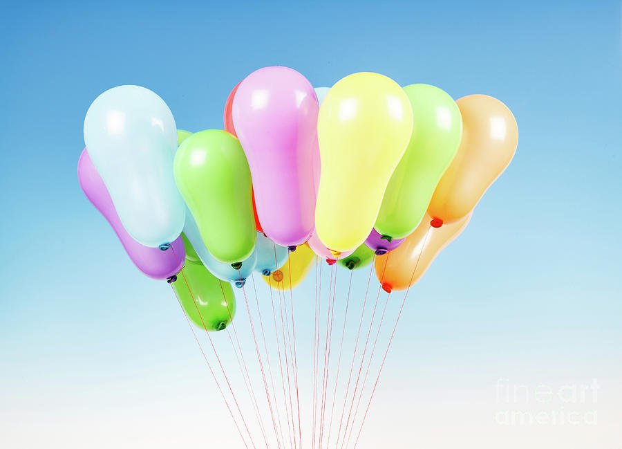Group Of Balloons #1 Photograph by Wladimir Bulgar/science Photo Library