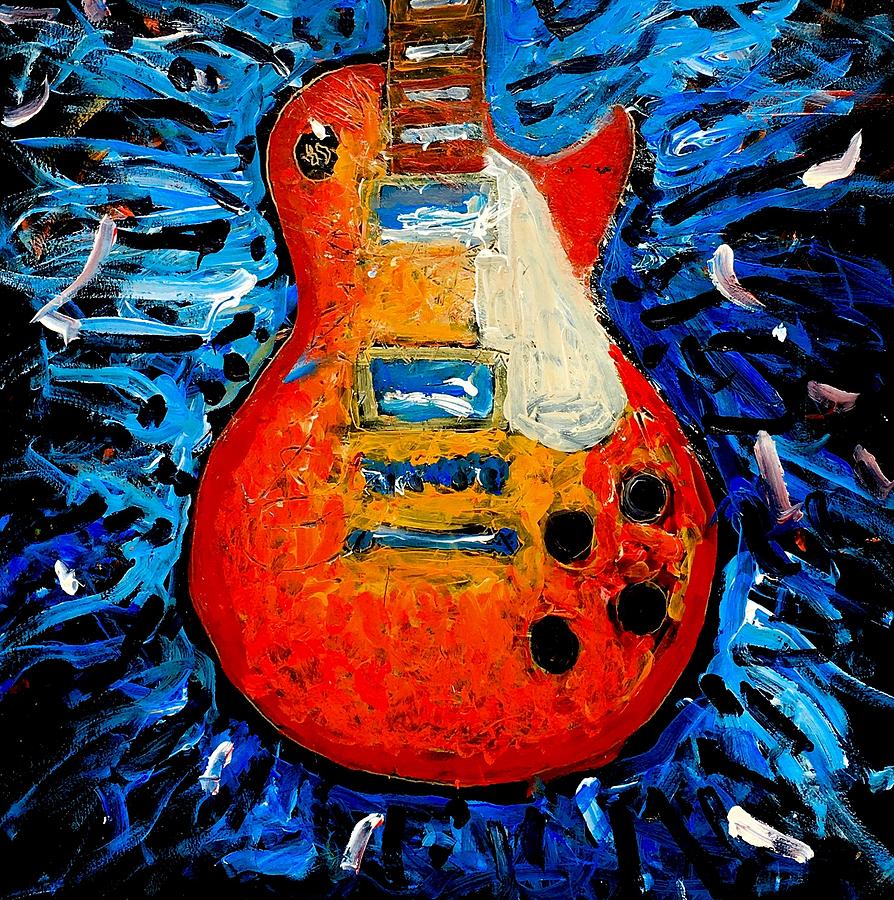 Guitar slinger #1 Painting by Neal Barbosa