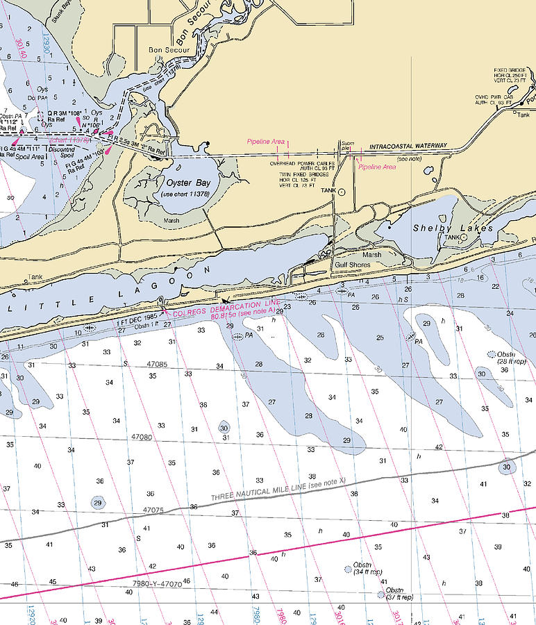 gulf-shores-alabama-nautical-chart-mixed-media-by-bret-johnstad-fine