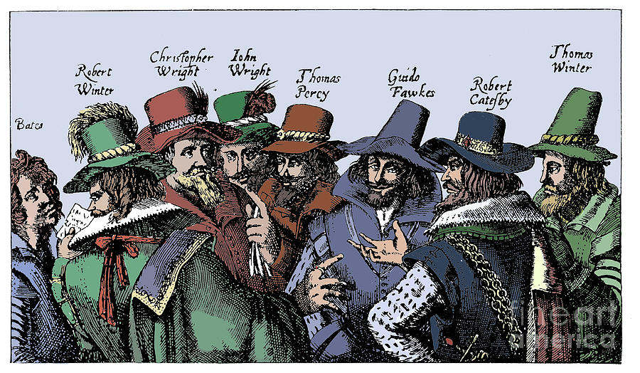 Guy Fawkes And The Gunpowder Plotters #1 Drawing by Print Collector