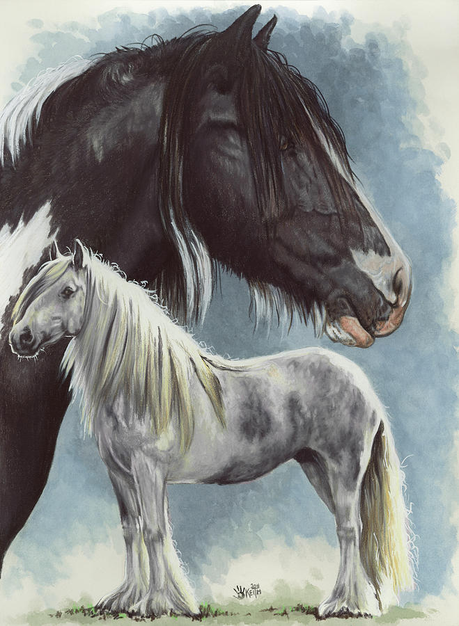 Gypsy Cob Painting by Barbara Keith - Fine Art America